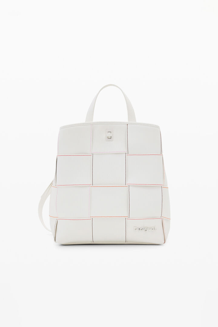 Braided S backpack with topstitching | Desigual