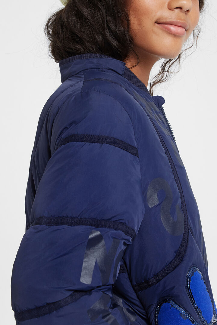 Long down jacket Mandarin collar | Desigual