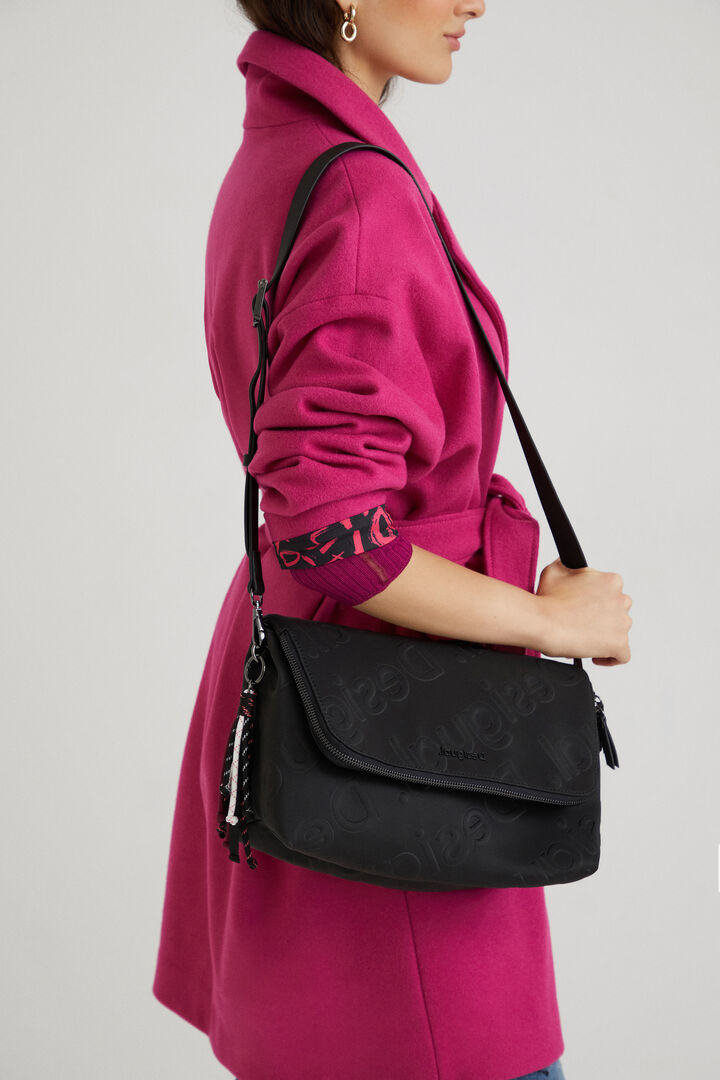 Borsa a tracolla logo in rilievo | Desigual