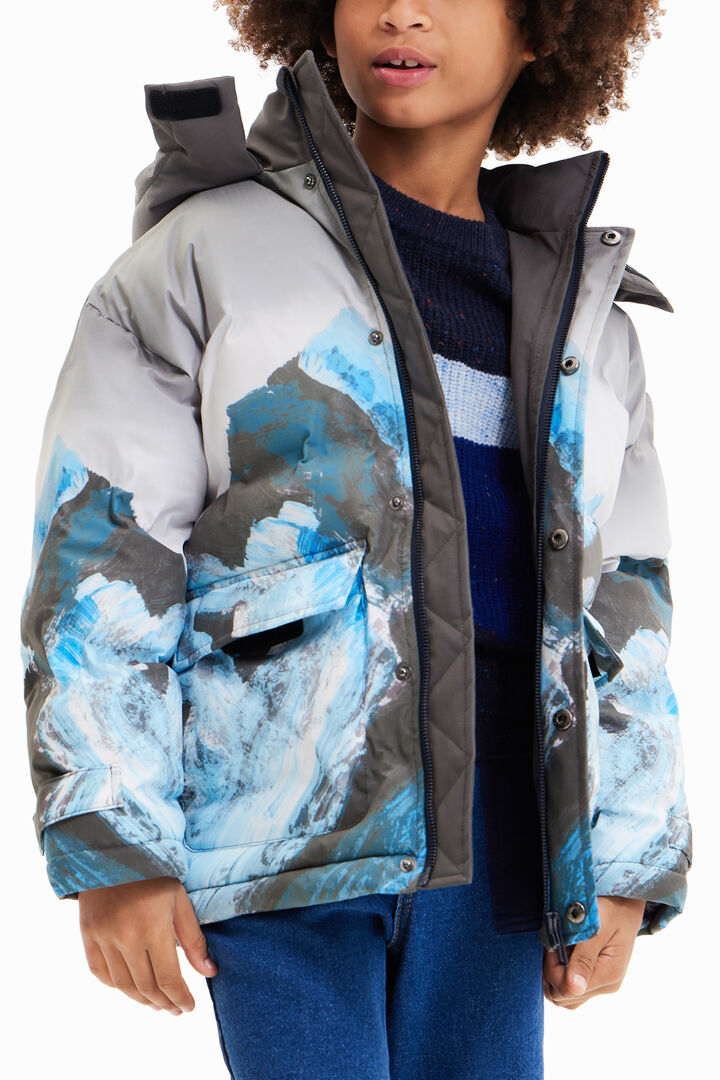 Patchwork padded coat | Desigual