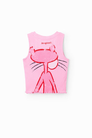 Camiseta Pantera Rosa canalé | Desigual