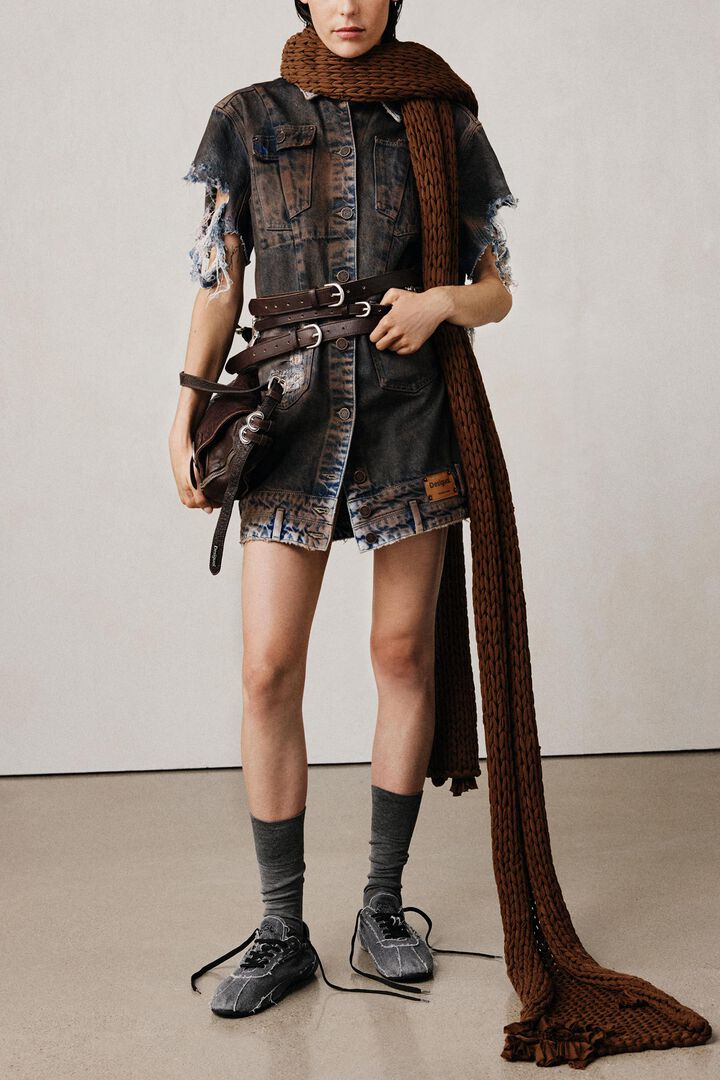 Denim studio dress