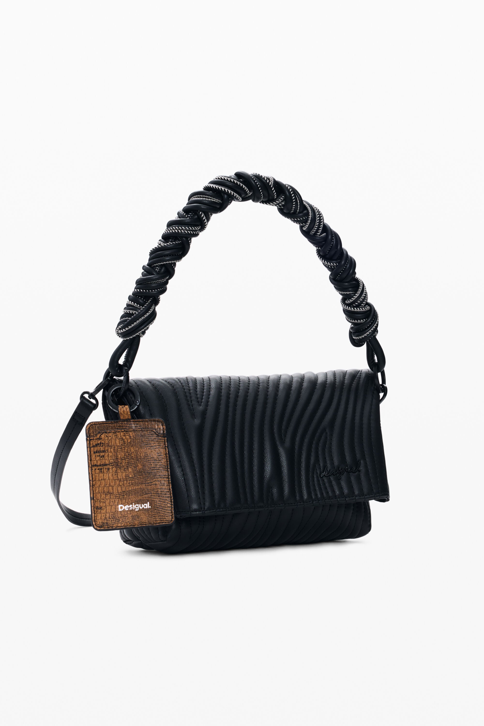 Small embossed bag black women's accessories I Desigual.com