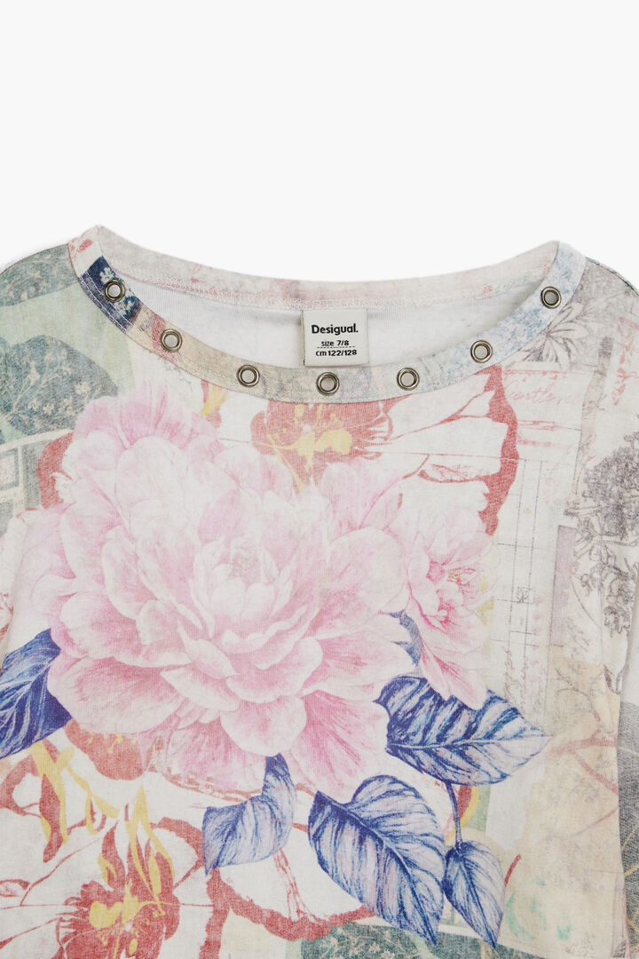 T-shirt imprim&eacute; &agrave; manches longues
