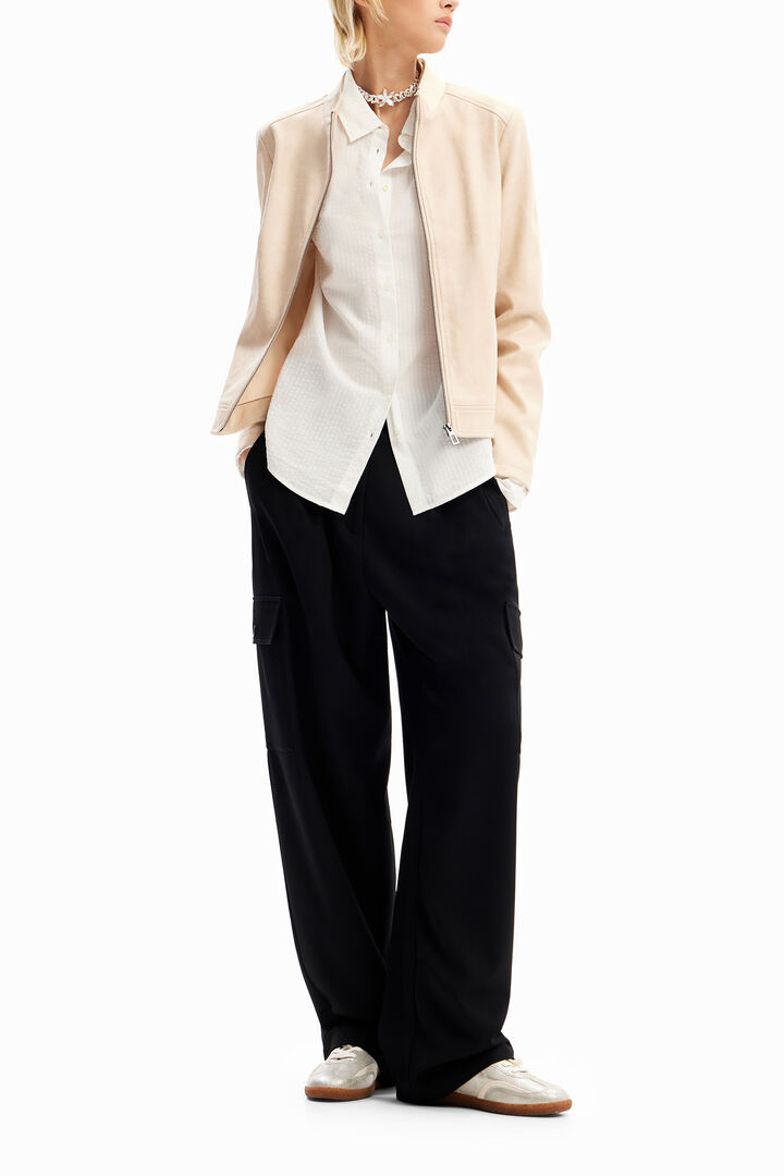 Textured striped shirt | Desigual