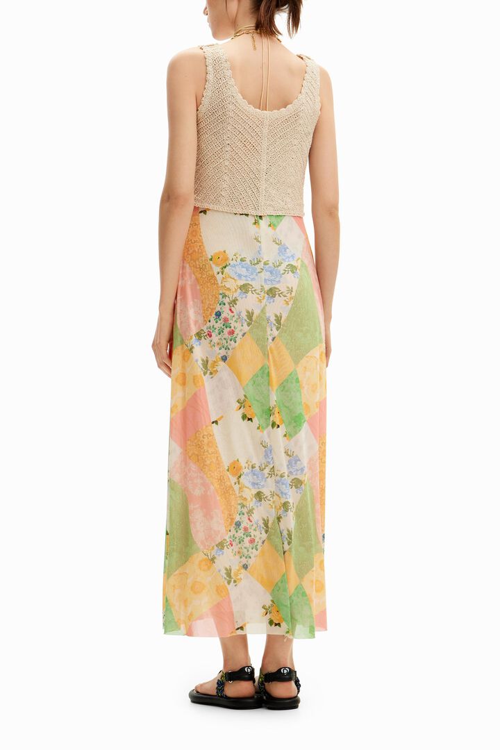 Vestido midi h&iacute;brido