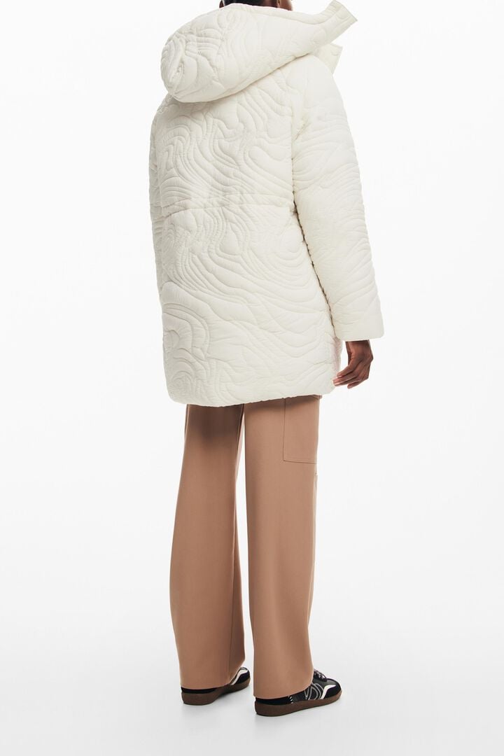 Abrigo acolchado textura | Desigual