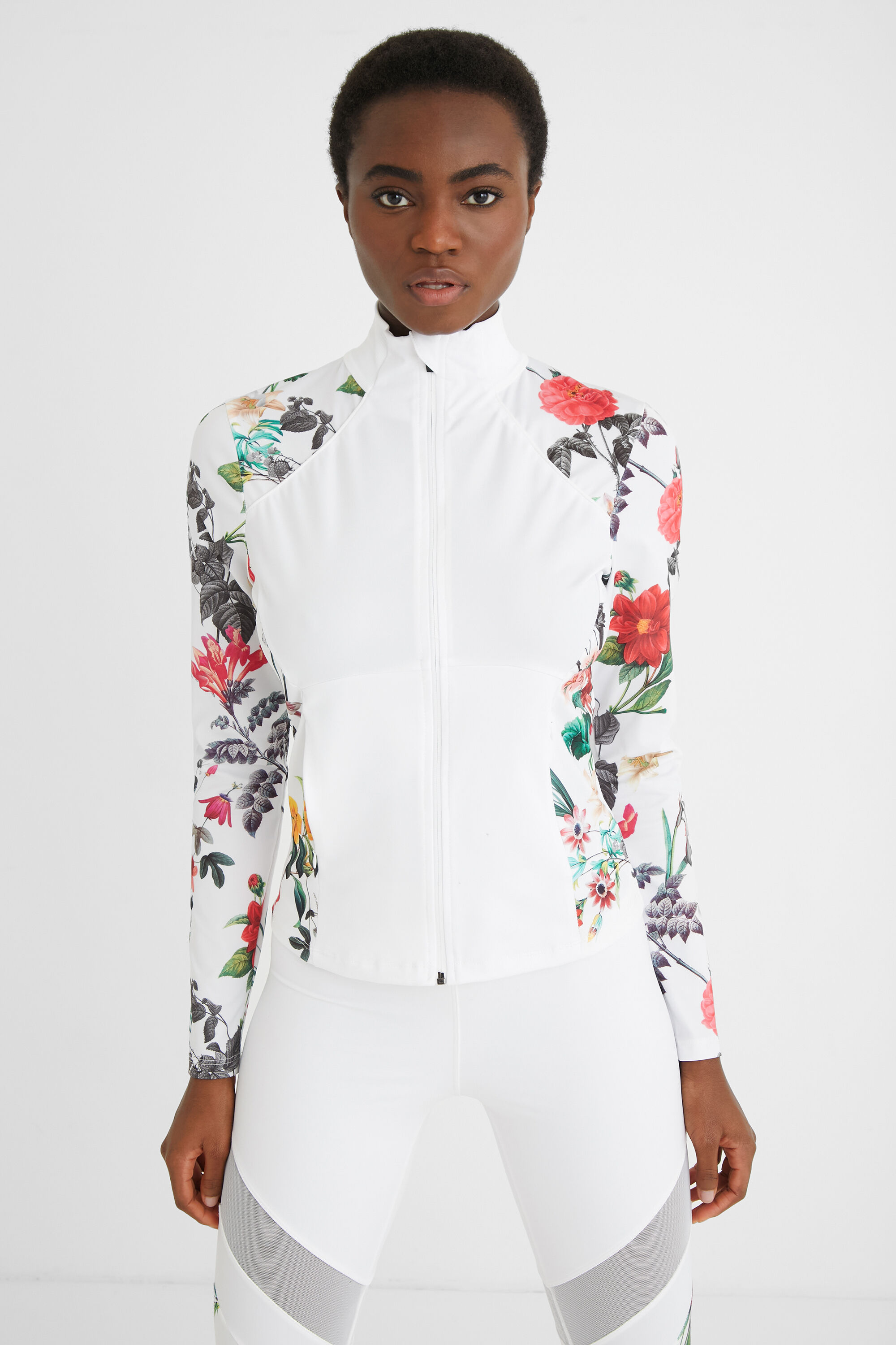 Slim fit floral jacket Desigual