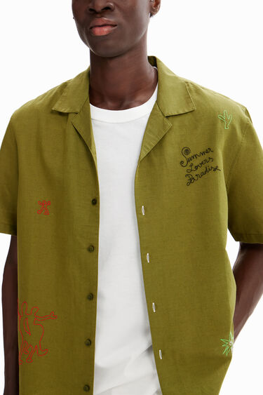 Camisa resort bordados | Desigual