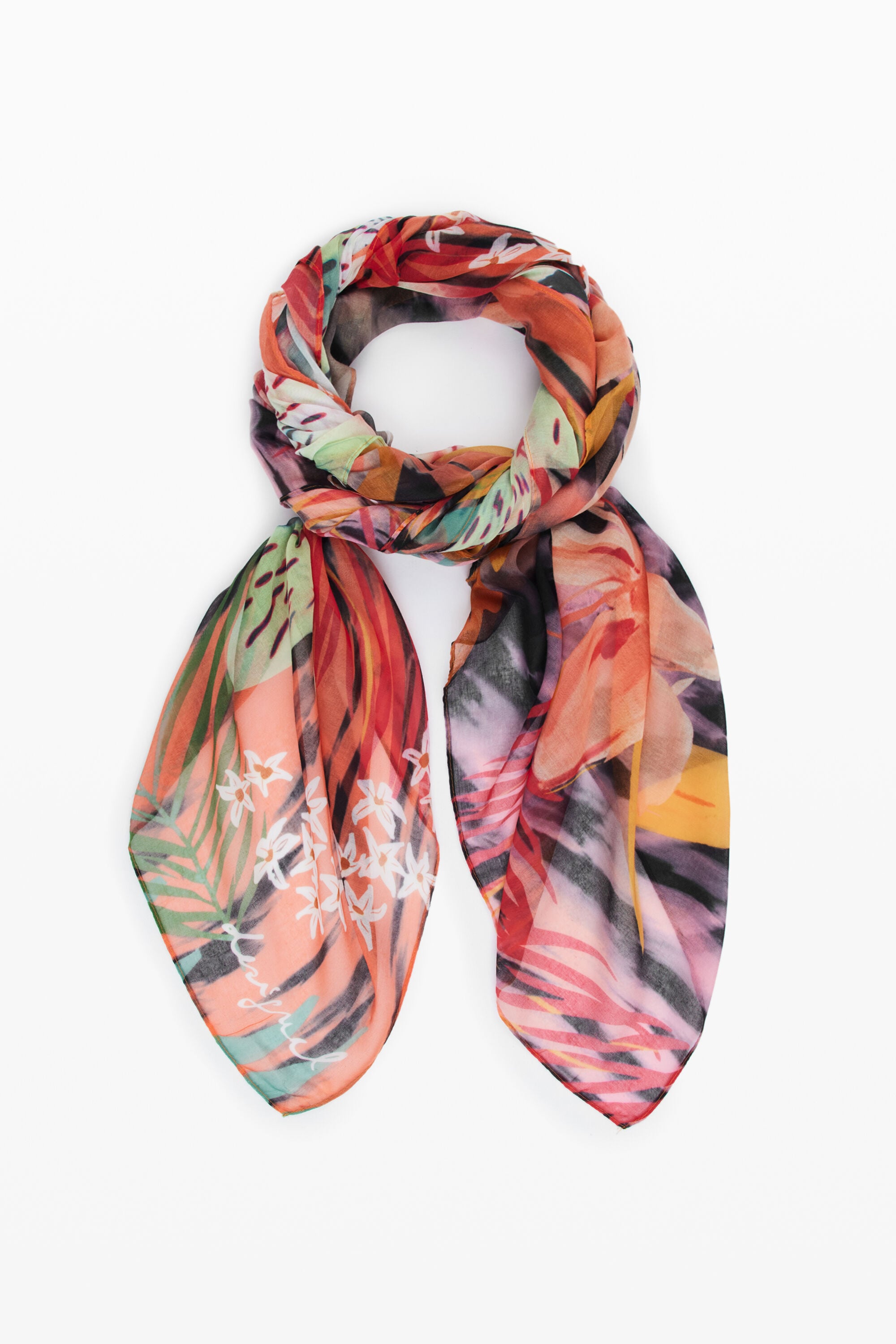 Desigual, Foulard Dschungel, Polyester, U
