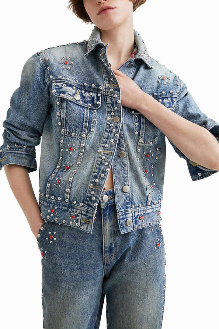 Veste en jean à clous Johnson Hartig | Desigual