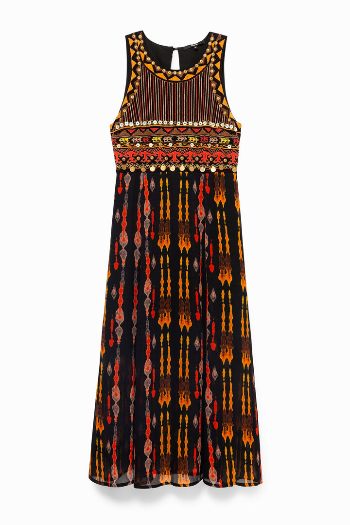 Vestito longuette stile africano | Desigual