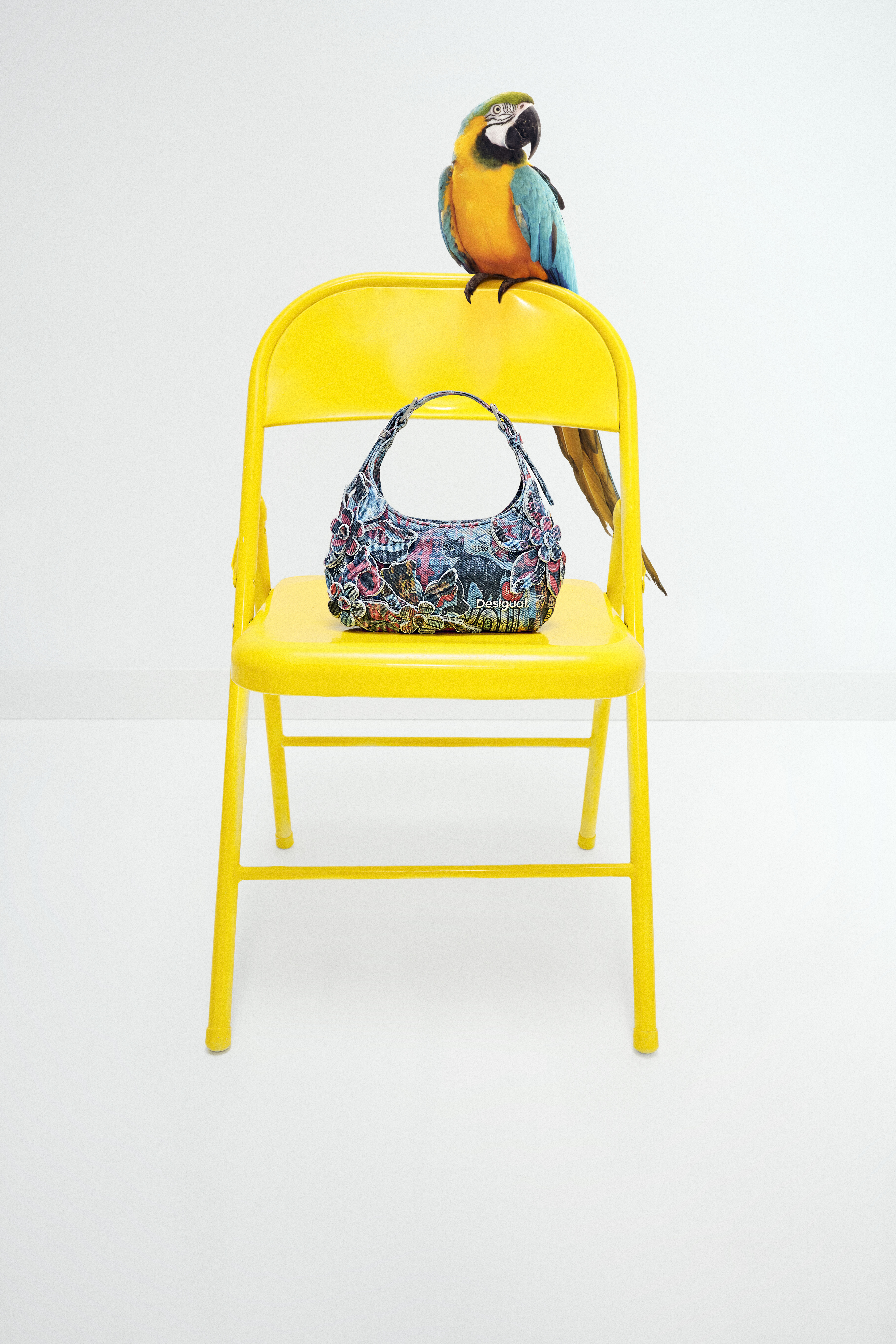 Desigual, Häkel pareo mit blumen, Baumwolle, U