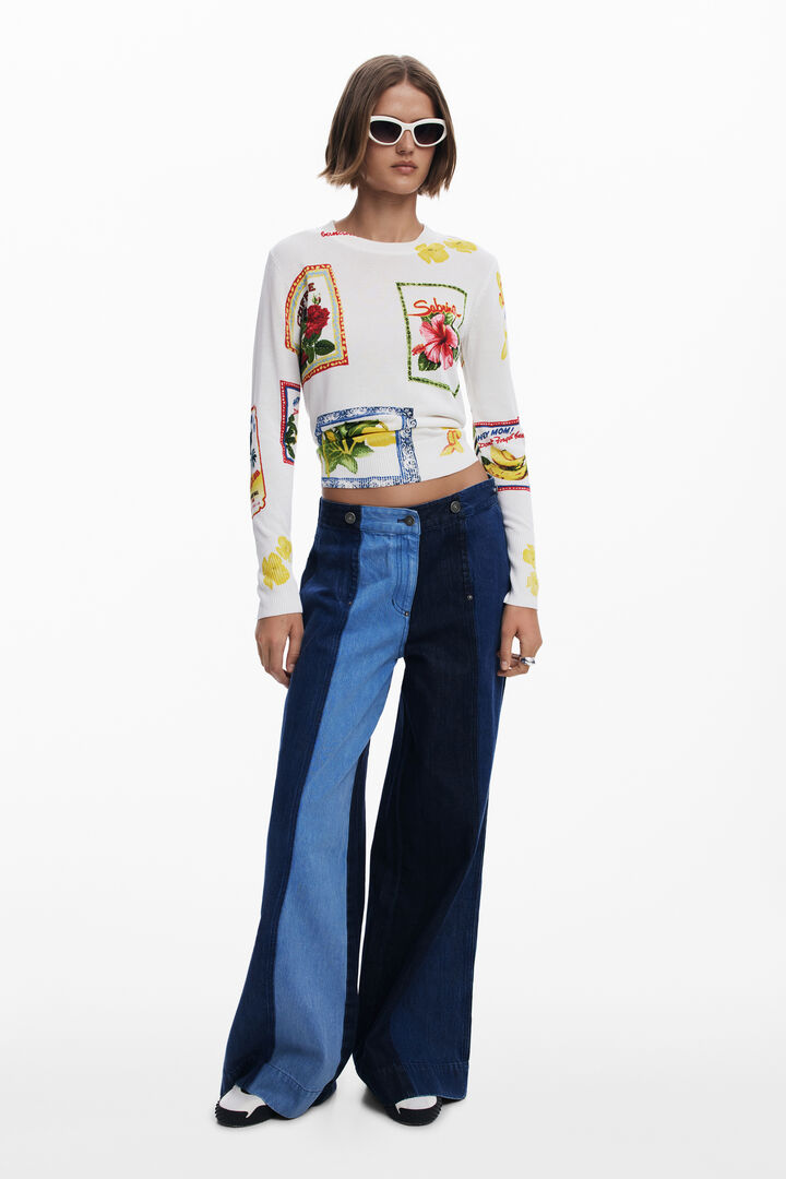 Tropical stamps sweater | Desigual