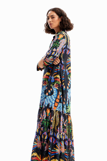 Vestit maxi camiser Stella Jean | Desigual