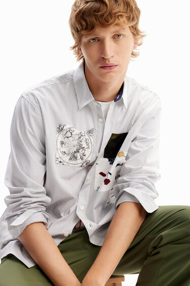 Camisa rayas patch | Desigual