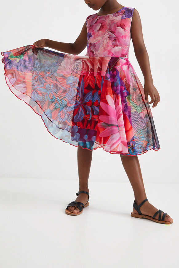 desigual.com | Floral patchwork dress