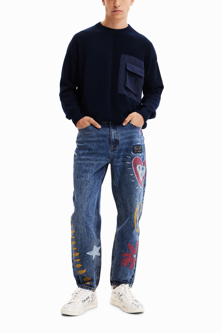 Vaqueros rectos corazón | Desigual