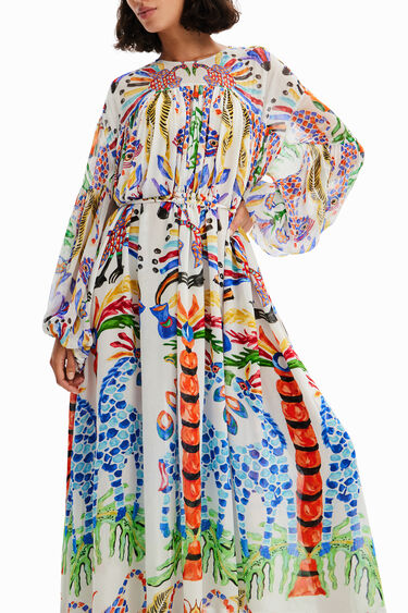 Vestido maxi tunica Stella Jean | Desigual