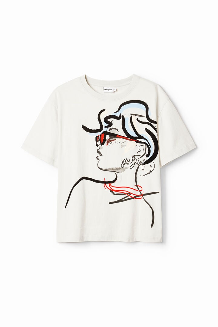 Camiseta lisa ilustración | Desigual