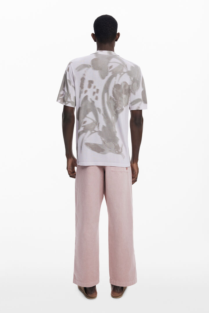 Abstraktes Kurzarm-Poloshirt | Desigual