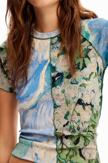 Samarreta slim màniga curta pintura | Desigual