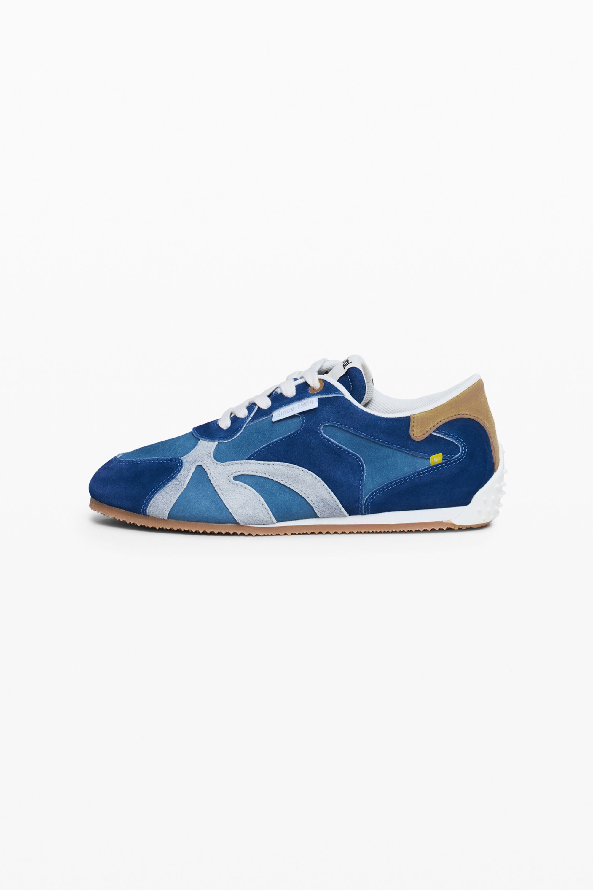 Retro leren sneaker