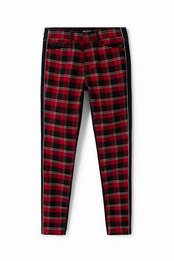 Skinny tartan jeans | Desigual