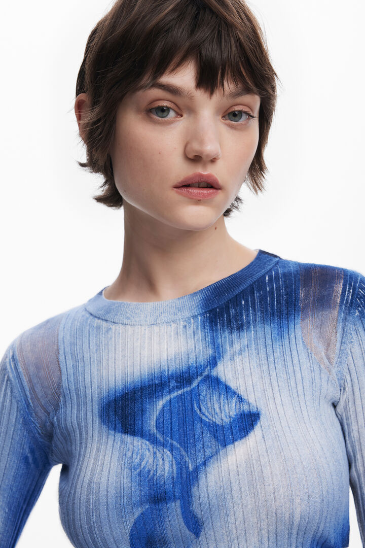 Long sleeve kiss T-shirt | Desigual