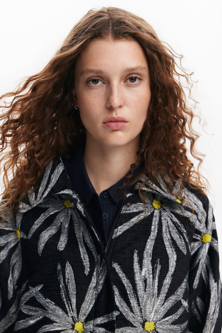 Abrigo estampado margaritas | Desigual