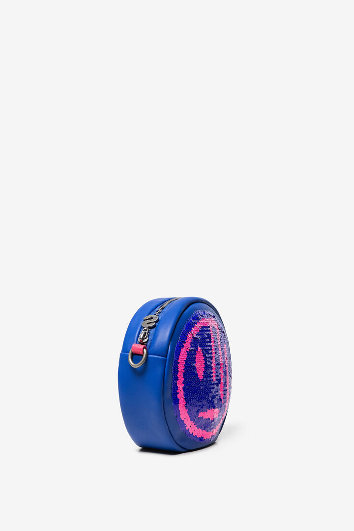 Reversible sequins round bag | Desigual
