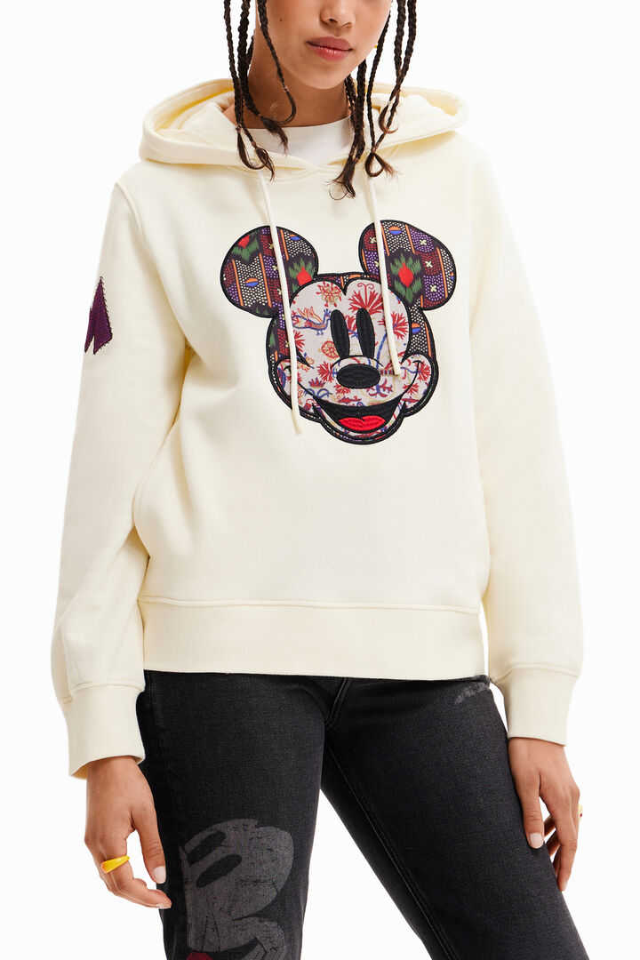 Mikina s velkou nášivkou Mickey Mouse | Desigual