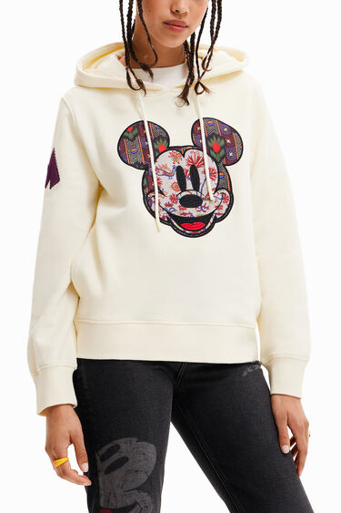 Sweat-shirt grand patch Mickey Mouse | Desigual
