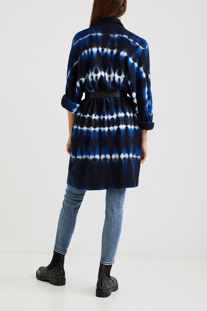 
タイダイ柄 ニットオープンカーディガン | Desigual