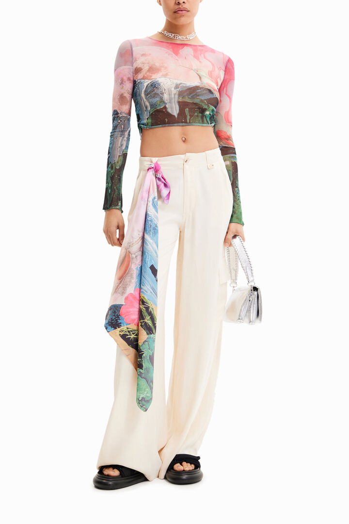 Short slim fantasy T-shirt | Desigual