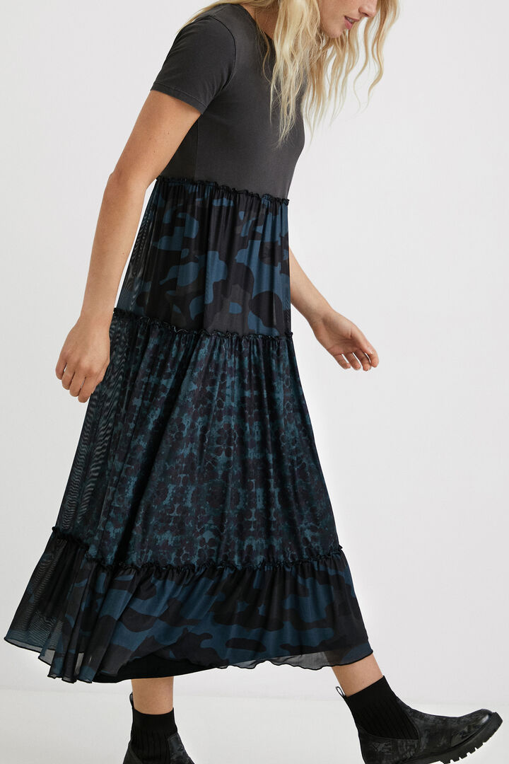Robe midi volants | Desigual
