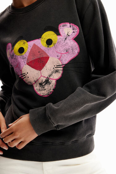 Sweat-shirt Panthère rose usé | Desigual