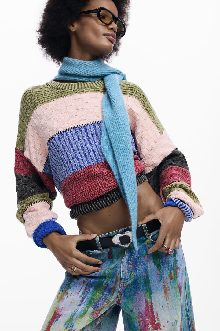 Stitch knit sweater | Desigual