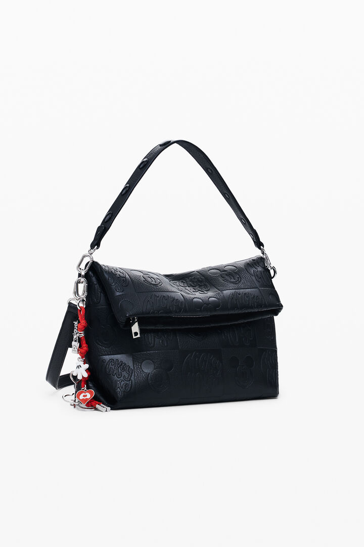 Bolso solapa efecto piel Mickey™ mediano | Desigual