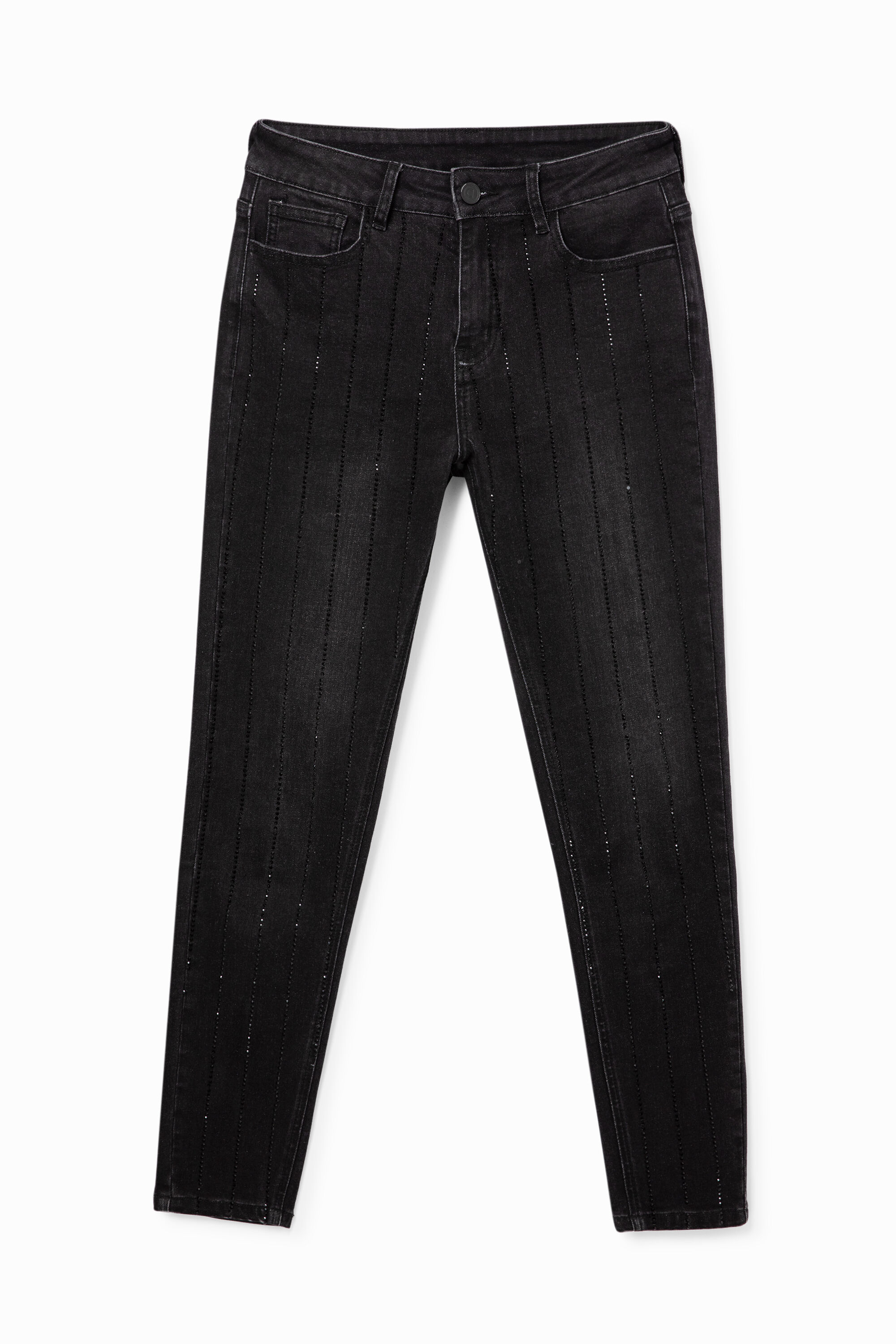 Glänzende Jeans im Slim Fit