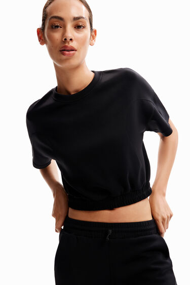 Camiseta corta abullonada sport | Desigual