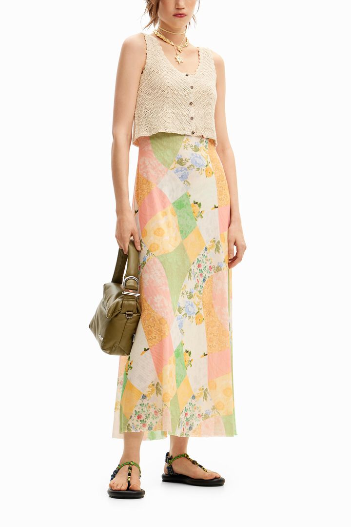 Vestido midi h&iacute;brido