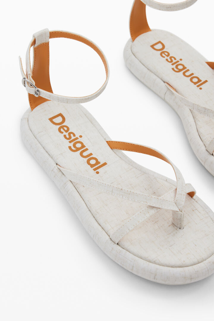 Crochet detail sandals | Desigual