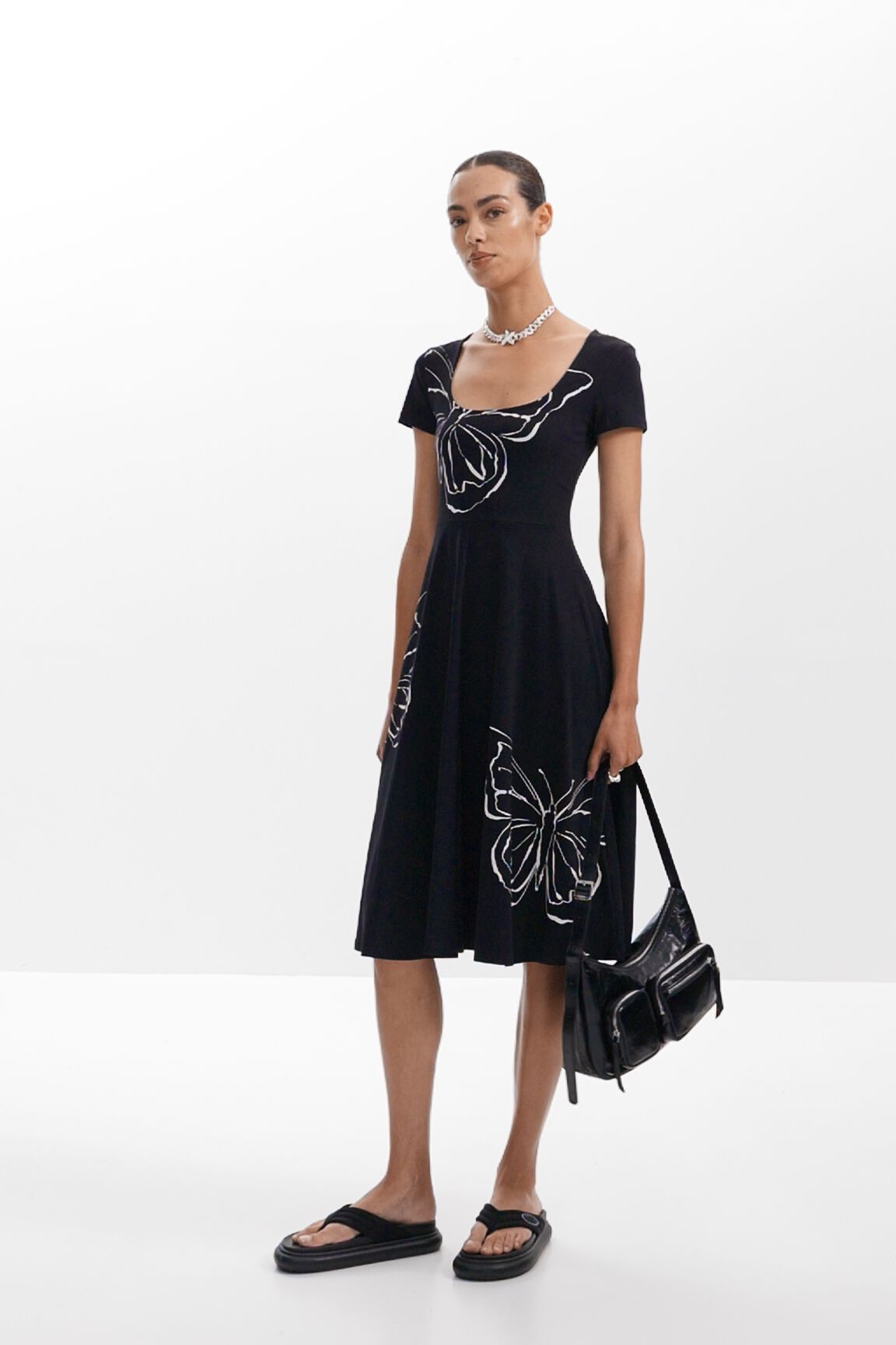 Butterfly midi dress women's I Desigual.com
