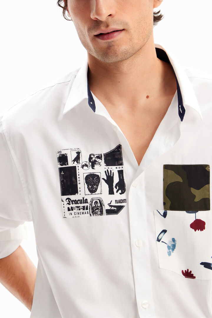 Patchwork poplin shirt | Desigual