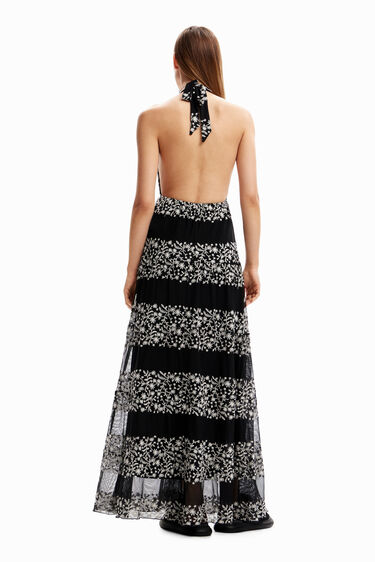 Vestido maxi bordados | Desigual