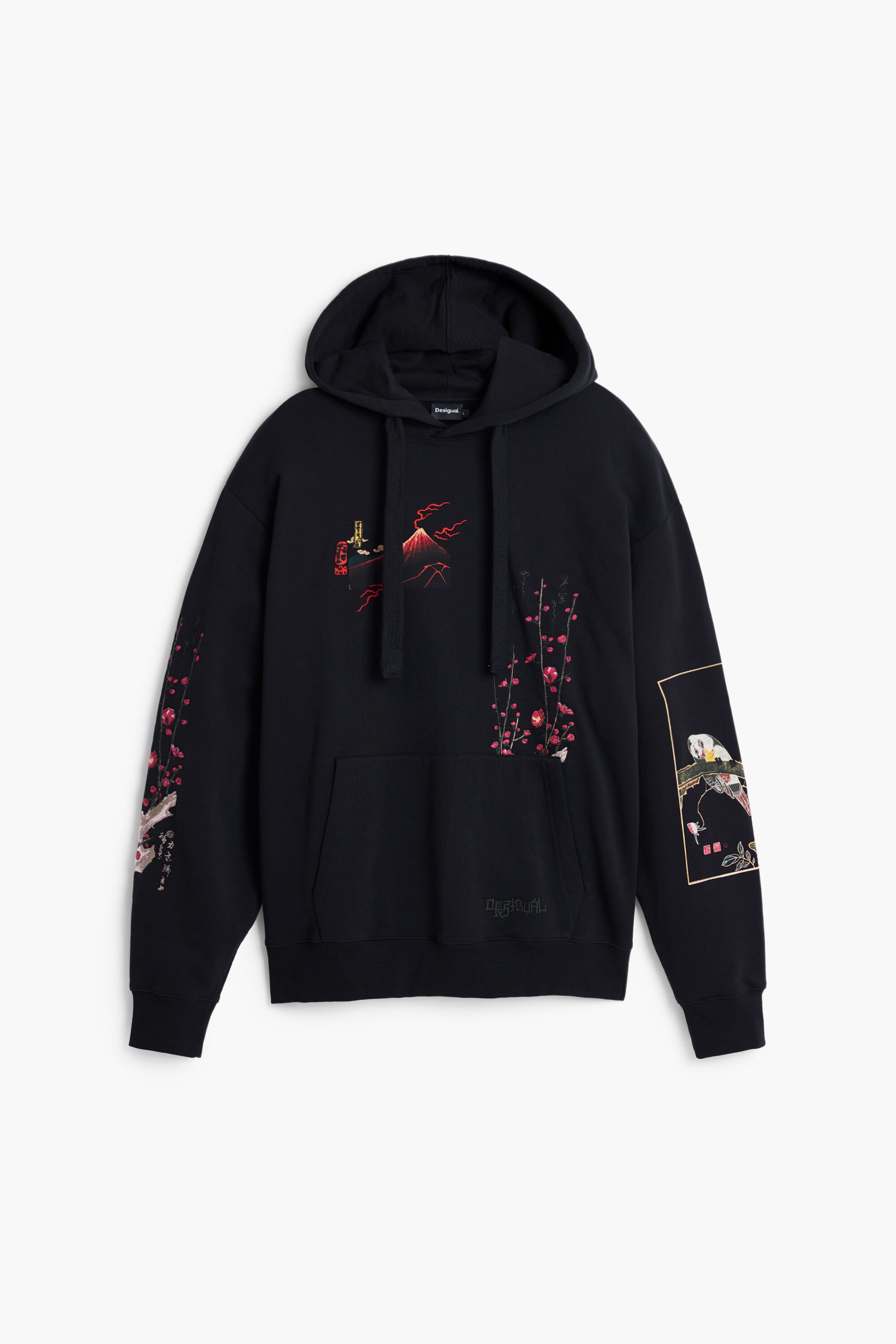 風景柄のフード付きスウェット メンズ用 I Desigual.com