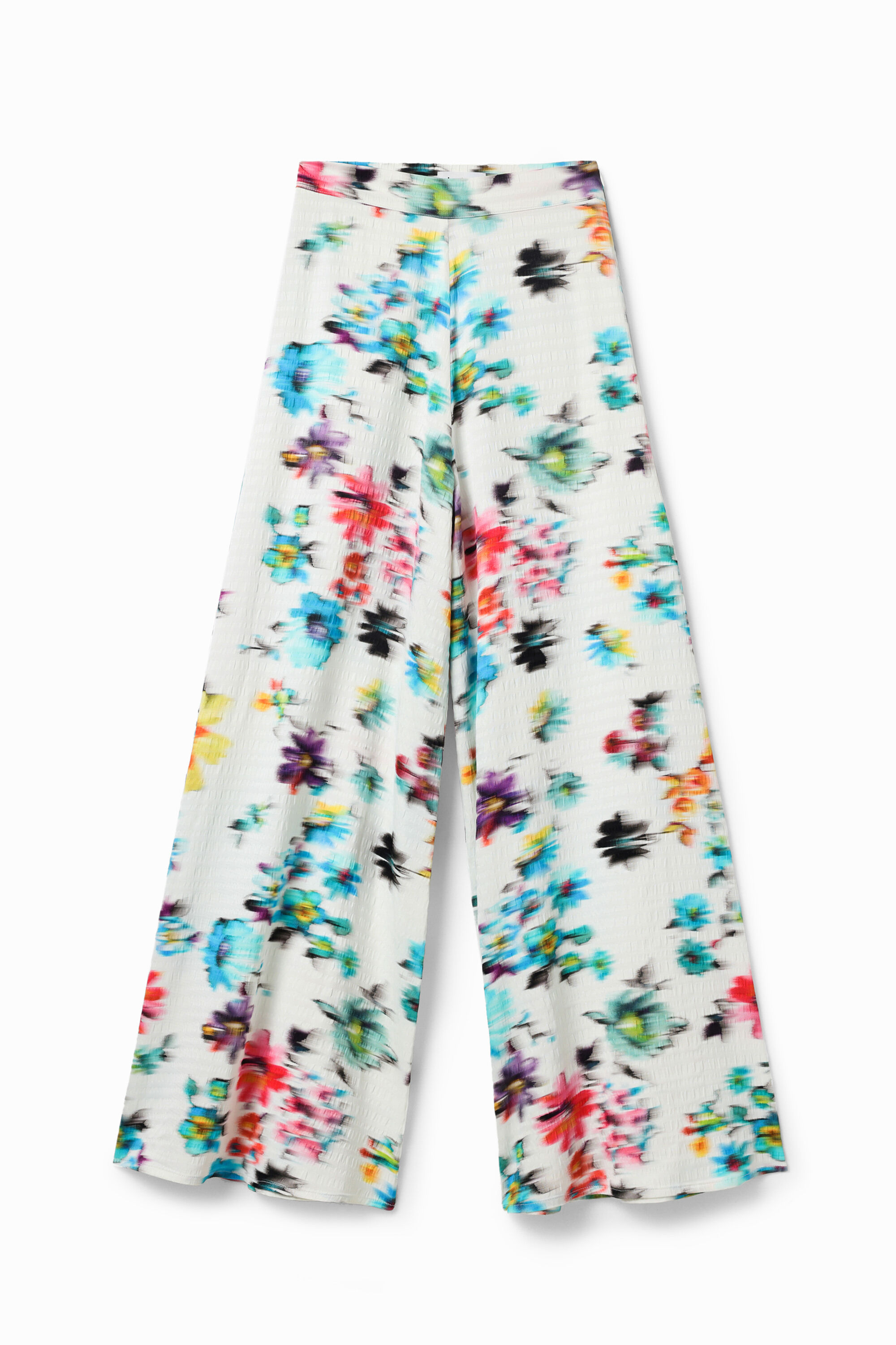 Pantalon maxi fleurs floues