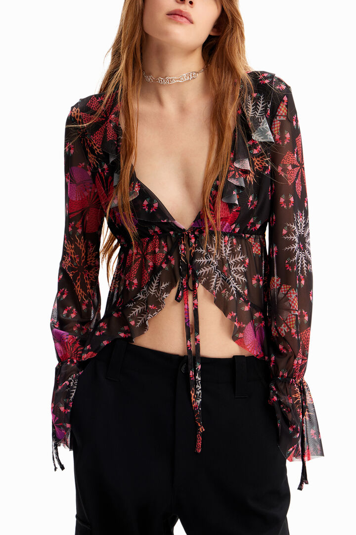 Brusa tul volants | Desigual