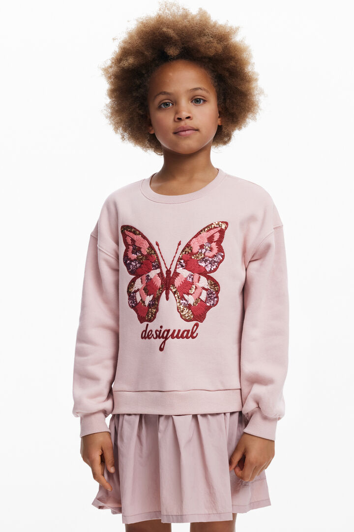 Schmetterlingskleid im Zwei-in-Eins-Look | Desigual